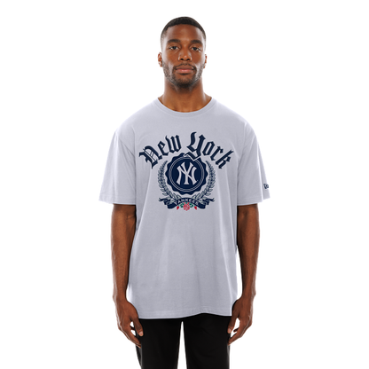 New Era - T-shirt New York Yankees MLB Throwback Prep - Blanc