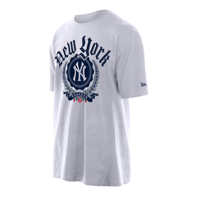New Era - T-shirt New York Yankees MLB Throwback Prep - Blanc