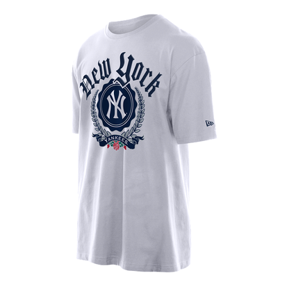 New Era - T-shirt New York Yankees MLB Throwback Prep - Blanc