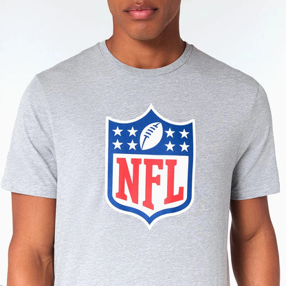 NEW ERA - Tee-Shirt Gris NFL Shield Logo - 60504507