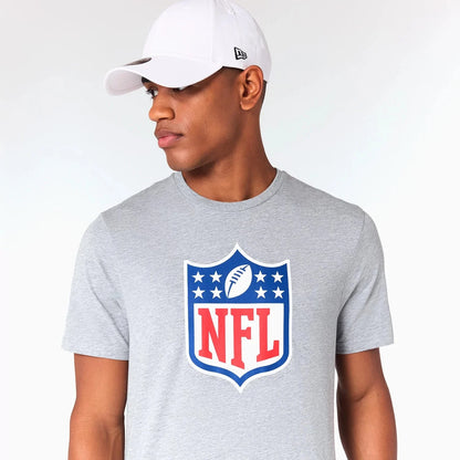 NEW ERA - Tee-Shirt Gris NFL Shield Logo - 60504507