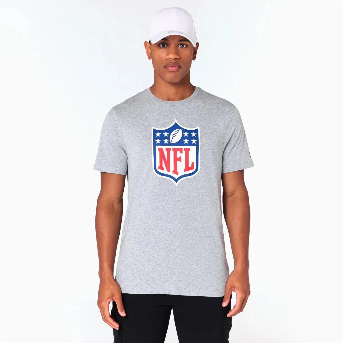NEW ERA - Tee-Shirt Gris NFL Shield Logo - 60504507