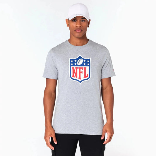 NEW ERA - Tee-Shirt Gris NFL Shield Logo - 60504507