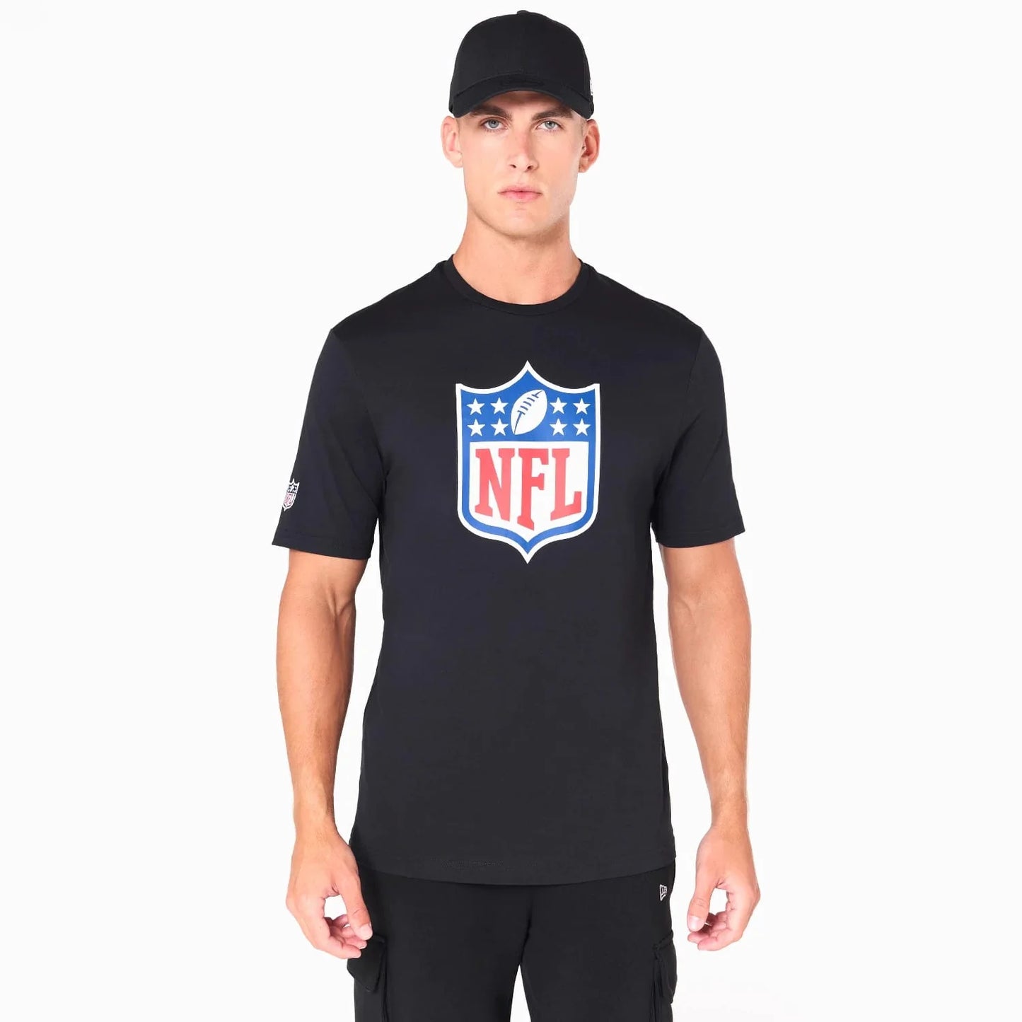 NEW ERA - Tee-Shirt Noir NFL Shield Logo - 60504495