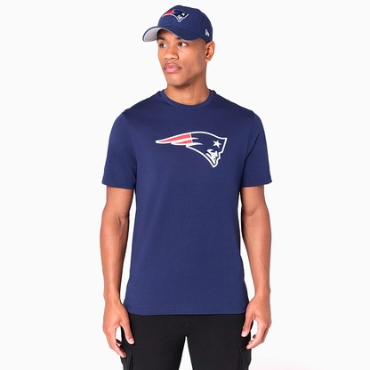 NEW ERA - T-shirt New England Patriots Logo Essential Bleu Marine