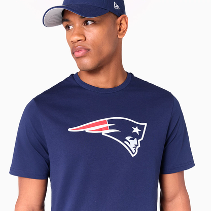 NEW ERA - T-shirt New England Patriots Logo Essential Bleu Marine