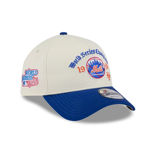 NEW ERA - Casquette New York Mets 9FORTY A-Frame Snapback Blanc 60766785