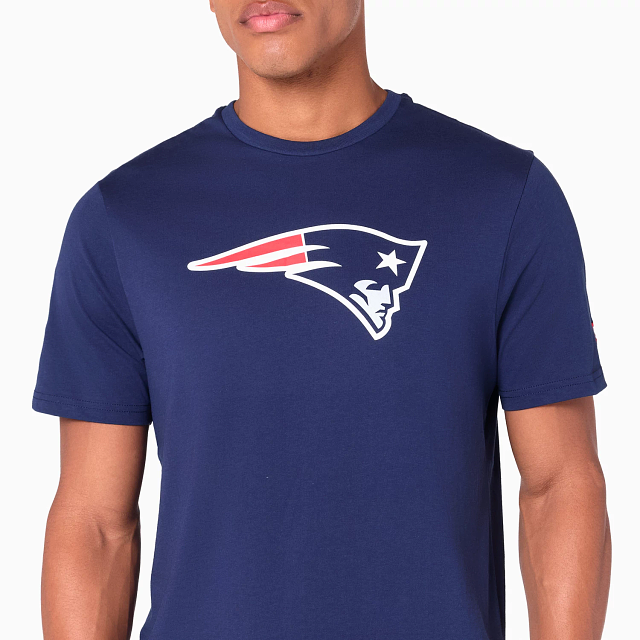 NEW ERA - T-shirt New England Patriots Logo Essential Bleu Marine