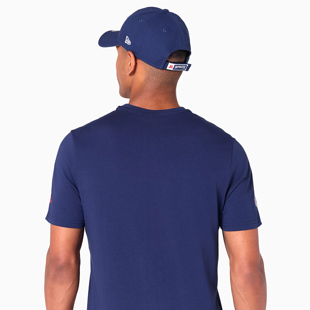 NEW ERA - T-shirt New England Patriots Logo Essential Bleu Marine