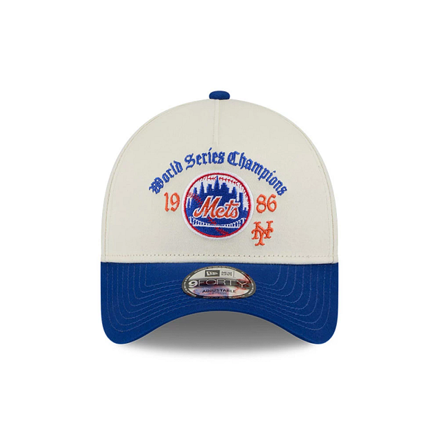 NEW ERA - Casquette New York Mets 9FORTY A-Frame Snapback Blanc 60766785
