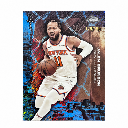 TOPPS - Carte Jalen Brunson New York Knicks – Chrome Cactus Jack – Numérotée /199