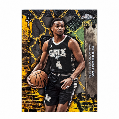 TOPPS - Carte De’Aaron Fox /50 – Cactus Jack 2025-26 – San Antonio Spurs