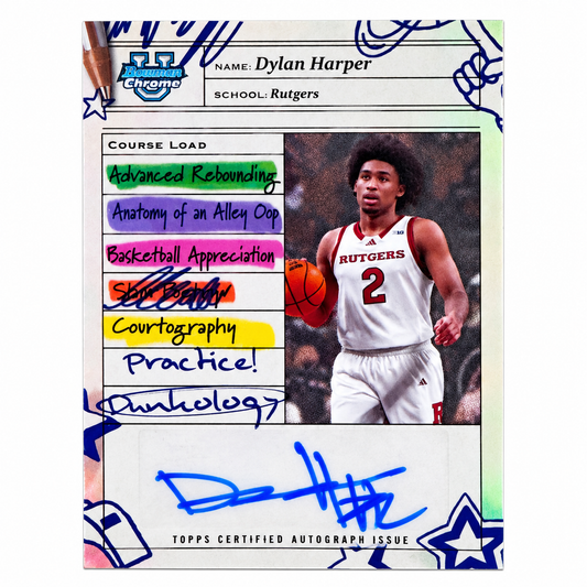 TOPPS - Auto Dylan Harper Bowman University Chrome – 2024-25