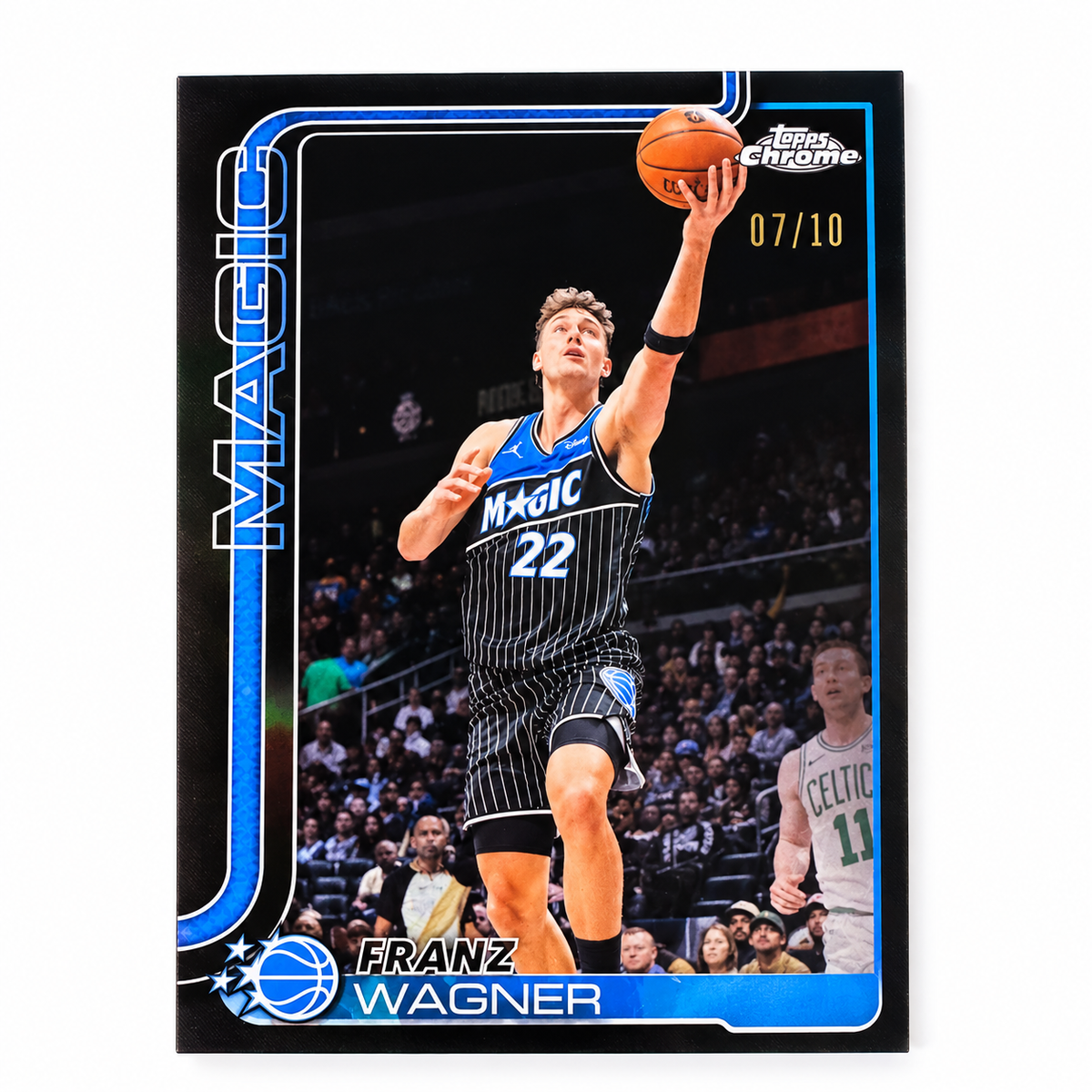 TOPPS - Carte Franz Wagner Black 07/10 Chrome Update Sapphire Edition– Orlando Magic