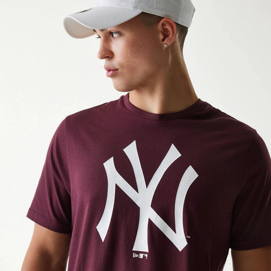 NEW ERA – T-shirt New York Yankees MLB Violet Foncé – Réf. 60590463